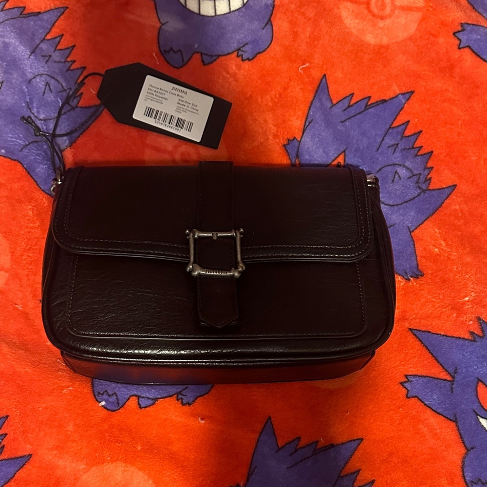 Disturbia: Drakon Bones Leather Crossbody Bag